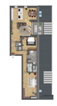 Floorplan - Heerbaan, 6566 EG Millingen aan de Rijn